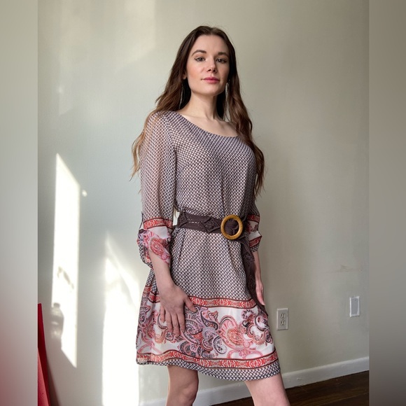 Speechless Dresses & Skirts - NWOT brown patterned dress